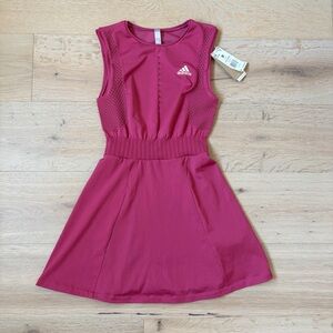 NWT $140 adidas Primeblue Women's Tennis Dress *Wild Pink* Athletic Size M *M8